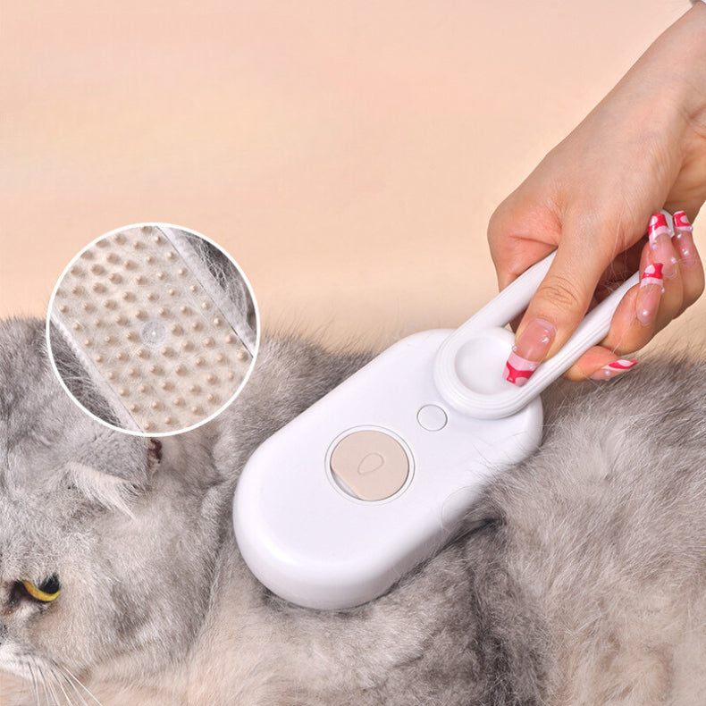 Escova A Vapor Para Gatos Cães 3 Em 1 Escovas Elétricas De Pêlos Pentes De Massagem