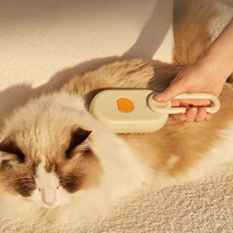 Escova A Vapor Para Gatos Cães 3 Em 1 Escovas Elétricas De Pêlos Pentes De Massagem