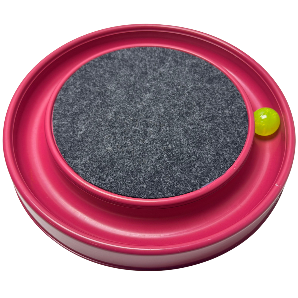 Brinquedo Arranhador Redondo Para Gato Com Bolinha