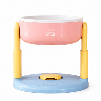 Comedouro Elevado Ajustável para Cachorro e Gato com Ventosa Antiderrapante Tigela Pet Ergonômica