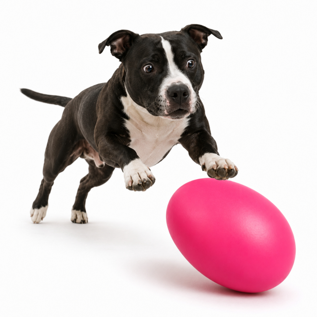 Ovo Maluco Brinquedo Cachorro Cães Resistente Pet Mordedor Movimento Imprevisível Anti Estresse