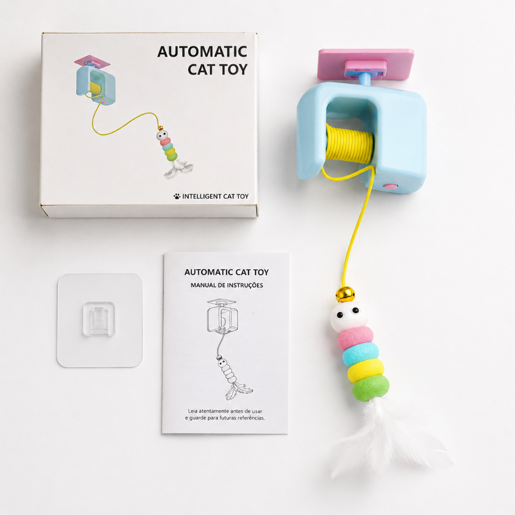 Brinquedo Corda Elástica  Interativo Elétrico para Gatos