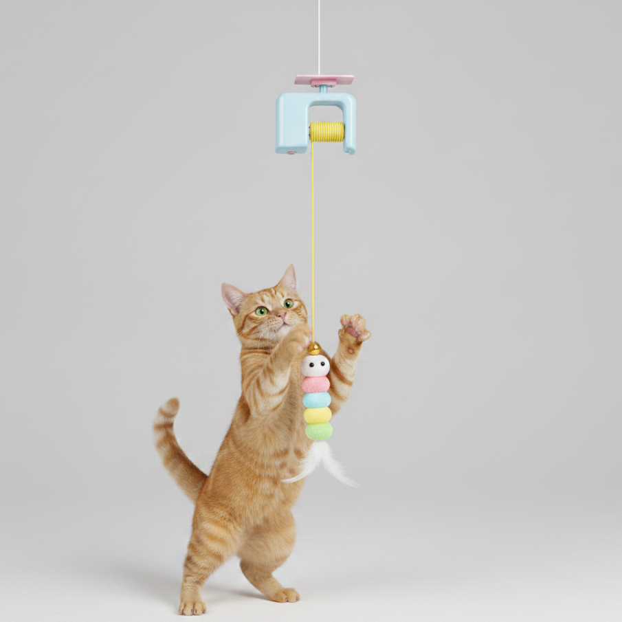 Brinquedo Corda Elástica  Interativo Elétrico para Gatos