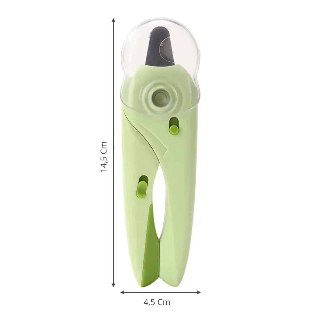 Kit Cortador de Unhas para Cães e Gatos - Alicate + Lixa + LED