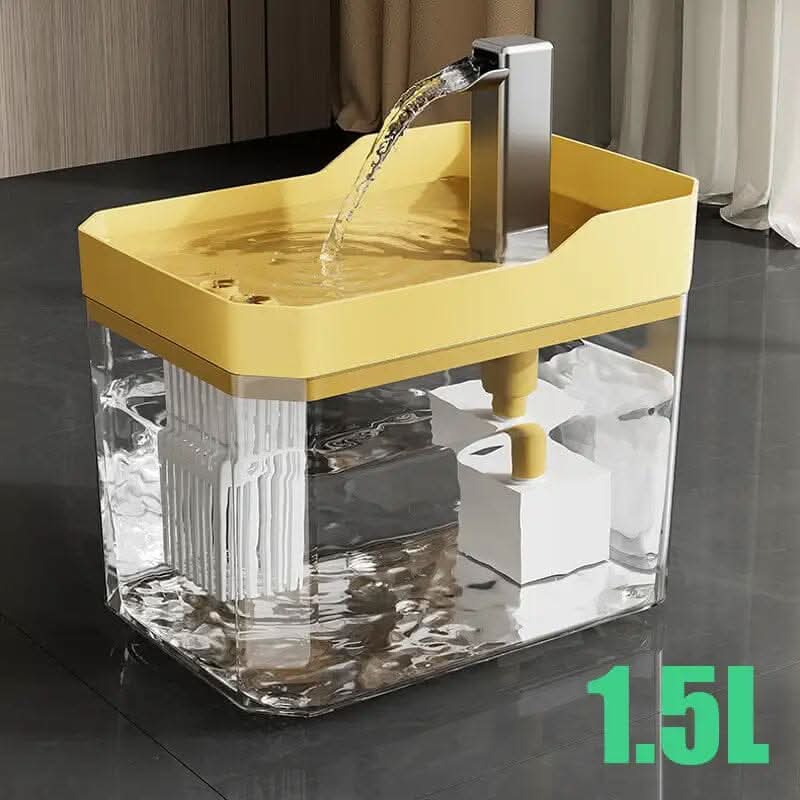 Bebedouro Fonte para Gatos e Cães com Filtro — Água Corrente Silencioso 1,5l