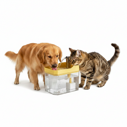 Bebedouro Fonte para Gatos e Cães com Filtro — Água Corrente Silencioso 1,5l