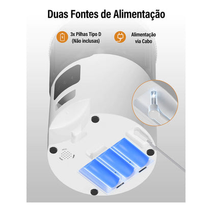 Alimentador Comedouro Automático Gatos Cães Pet Programável 4L