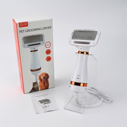 Escova Pet Secadora Elétrica para Secar e Remover Pelos de Gato e Cachorro 110V
