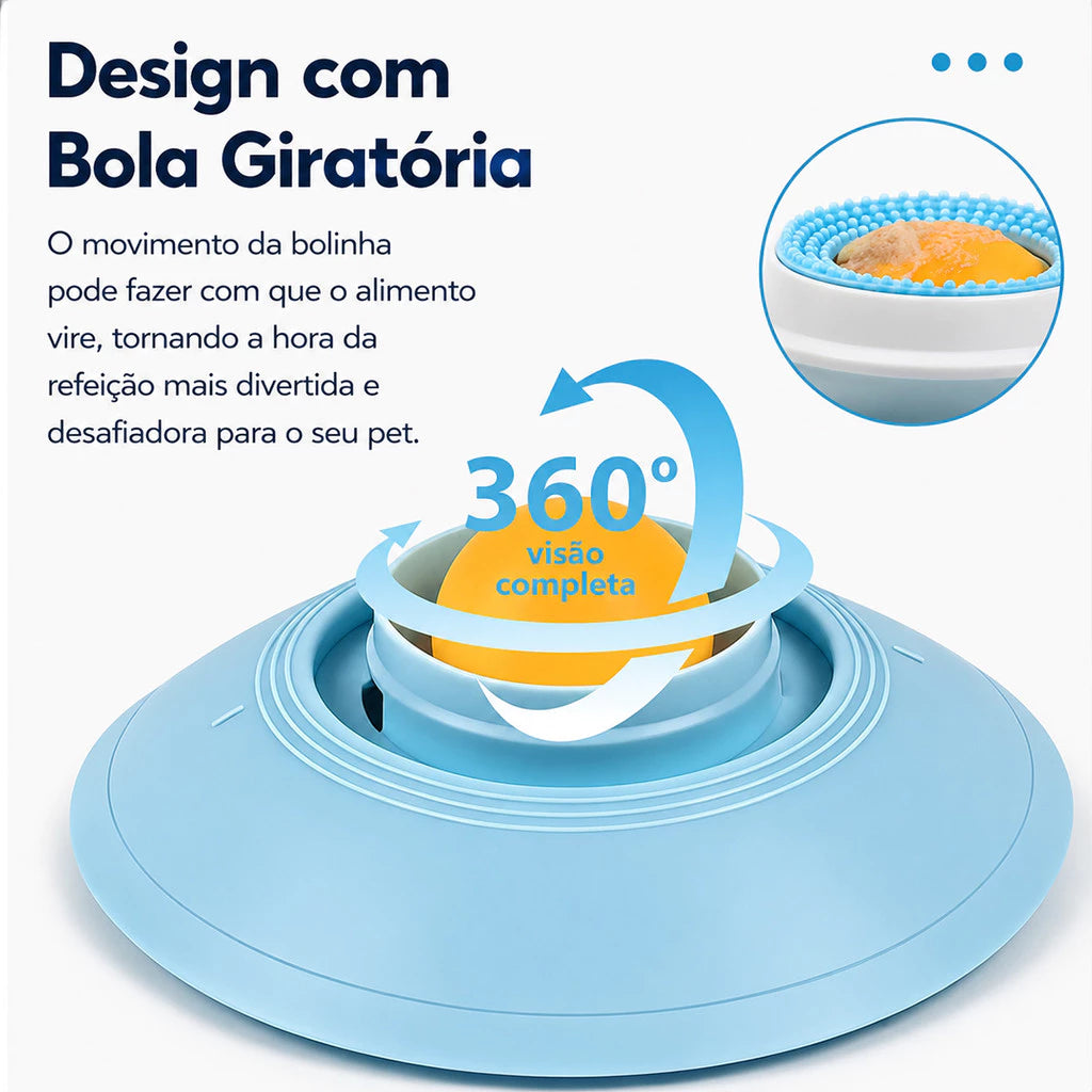 Comedouro Interativo para Cachorros e Gatos – Enriquecimento e Alimentação Lenta