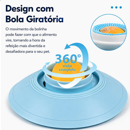 Comedouro Interativo para Cachorros e Gatos – Enriquecimento e Alimentação Lenta