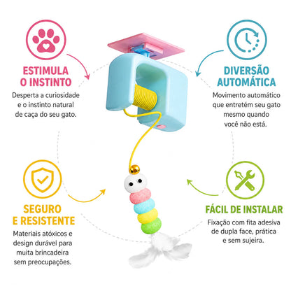 Brinquedo Corda Elástica Interativo Elétrico para Gatos