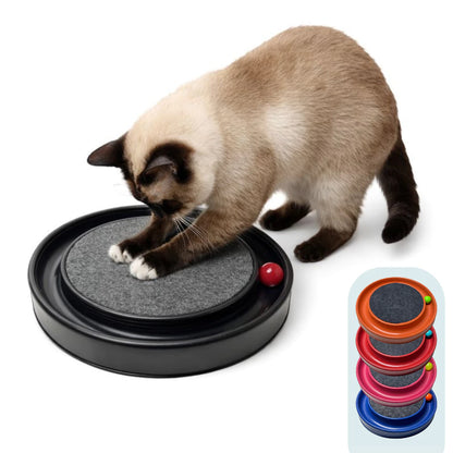 Brinquedo Arranhador Redondo Para Gato Com Bolinha