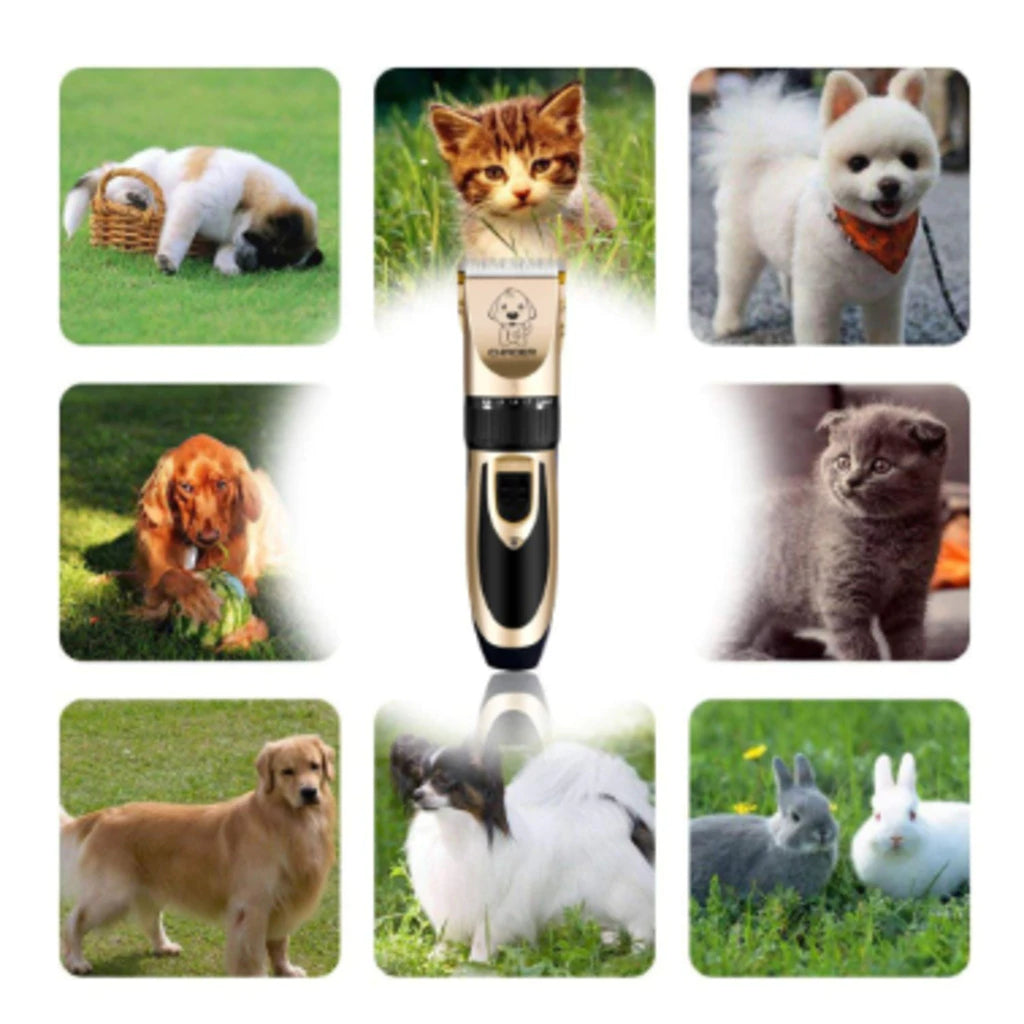 Kit Máquina de Tosa Pet Profissional 10 em 1 para Cachorro e Gato